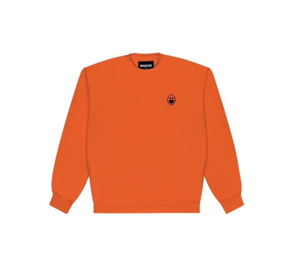Bigface Men's Orange Long-Sleeve Shirt Size Large